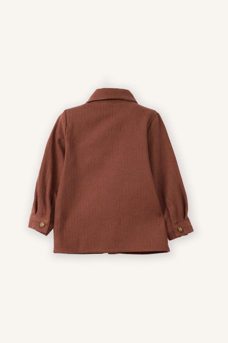 DeFacto Brown BabyBoy Baby Boy Long Sleeve Shirt Casual - Image 5